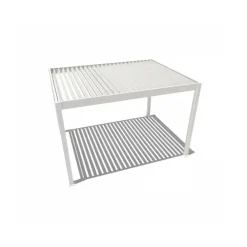 Terrasoverkappingen-Orion Deluxe overkapping elektrisch met LED 300 x 400 cm wit