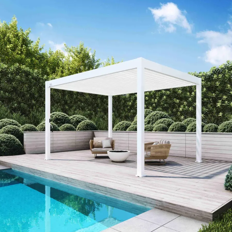 Orion Deluxe terrasoverkapping 300 x 400 cm wit