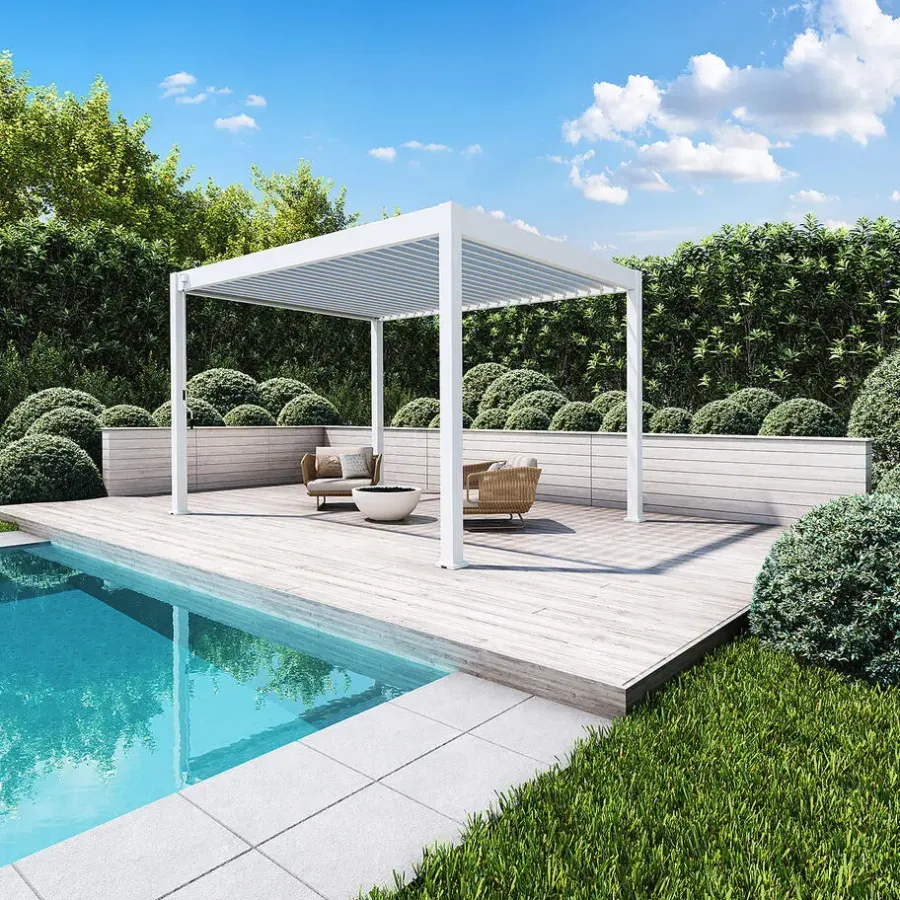Orion Deluxe terrasoverkapping 300 x 400 cm wit