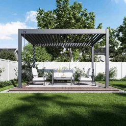 Terrasoverkappingen-Orion Deluxe terrasoverkapping 300 x 400 cm antraciet