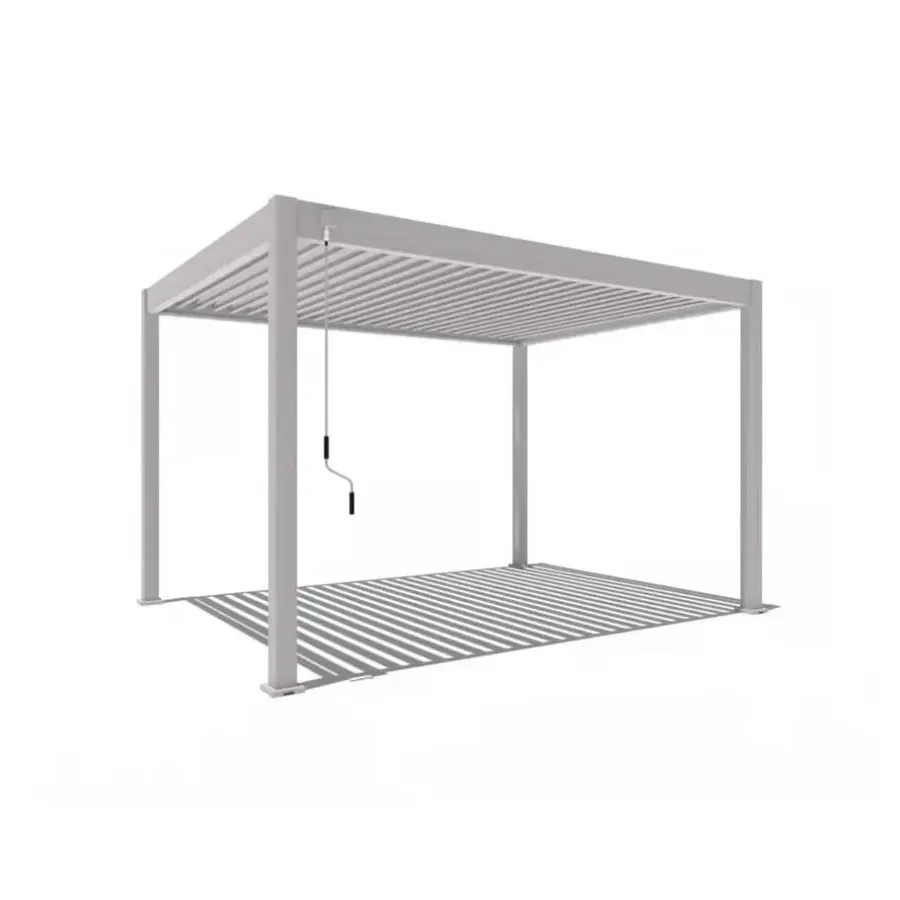 Orion Deluxe terrasoverkapping 300 x 400 cm lichtgrijs