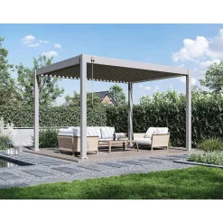 Orion Deluxe terrasoverkapping 300 x 400 cm lichtgrijs
