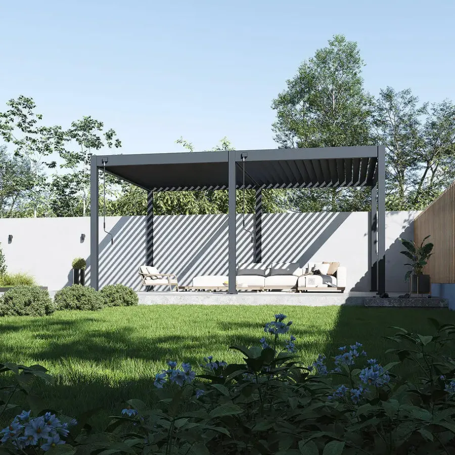 Orion Deluxe terrasoverkapping 360 x 530 cm antraciet