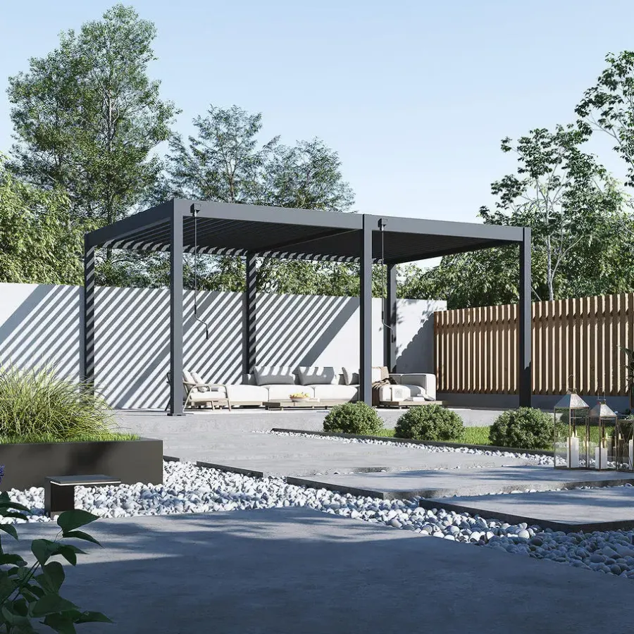 Orion Deluxe terrasoverkapping 360 x 530 cm antraciet