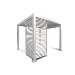 Terrasoverkappingen-Orion louvre shutter paneel (voor 4M kant) wit 1 stuk
