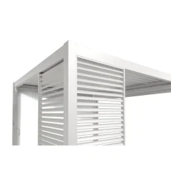 Terrasoverkappingen-Orion louvre shutter paneel (voor 4M kant) wit 1 stuk