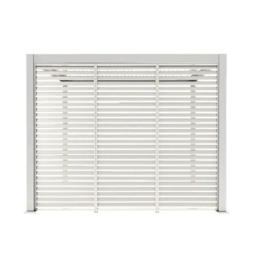 Terrasoverkappingen-Orion louvre shutter paneel (voor 4M kant) wit 1 stuk
