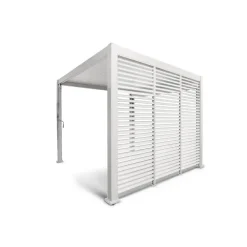 Terrasoverkappingen-Orion louvre shutter paneel (voor 4M kant) wit 1 stuk