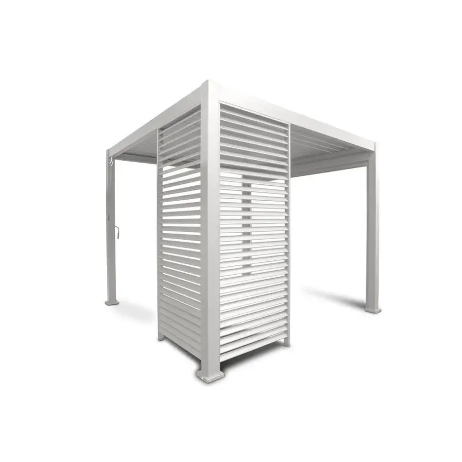 Terrasoverkappingen-Orion louvre shutter paneel (voor 3M kant) wit 1 stuk
