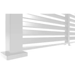 Terrasoverkappingen-Orion louvre shutter paneel (voor 3M kant) wit 1 stuk