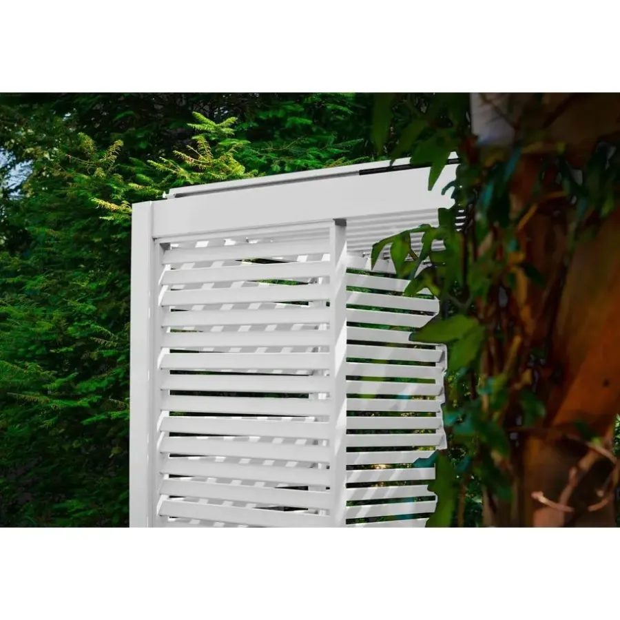 Terrasoverkappingen-Orion louvre shutter paneel (voor 3M kant) wit 1 stuk