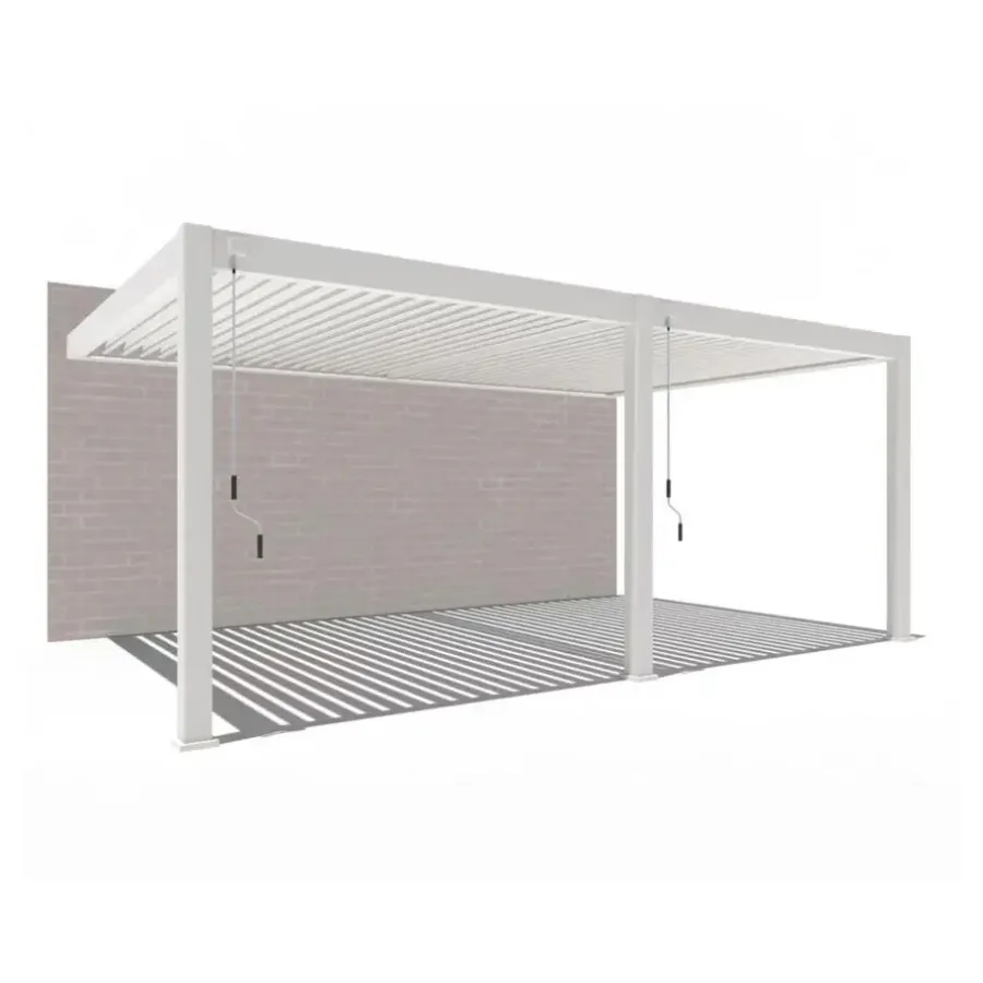 Orion Premium elektrische overkapping muurbevestiging met LED 400 x 600 wit