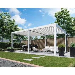 Terrasoverkappingen-Orion Premium overkapping - 400 x 600 cm - Wit