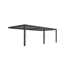 Terrasoverkappingen-Orion Premium overkapping muur 400 x 800 cm antraciet