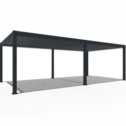 Terrasoverkappingen-Orion Premium overkapping elektrisch met LED 400 x 800 antraciet