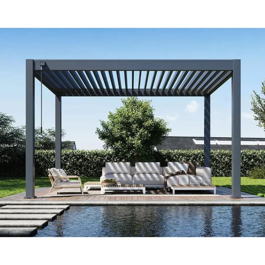 Orion Premium overkapping - 300 x 400 cm - Antraciet