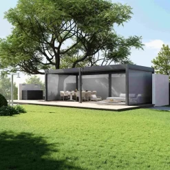 Terrasoverkappingen-Orion Premium overkapping - 400 x 800 cm - Antraciet