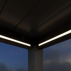 Orion Premium overkapping elektrisch met LED 400 x 400 antraciet