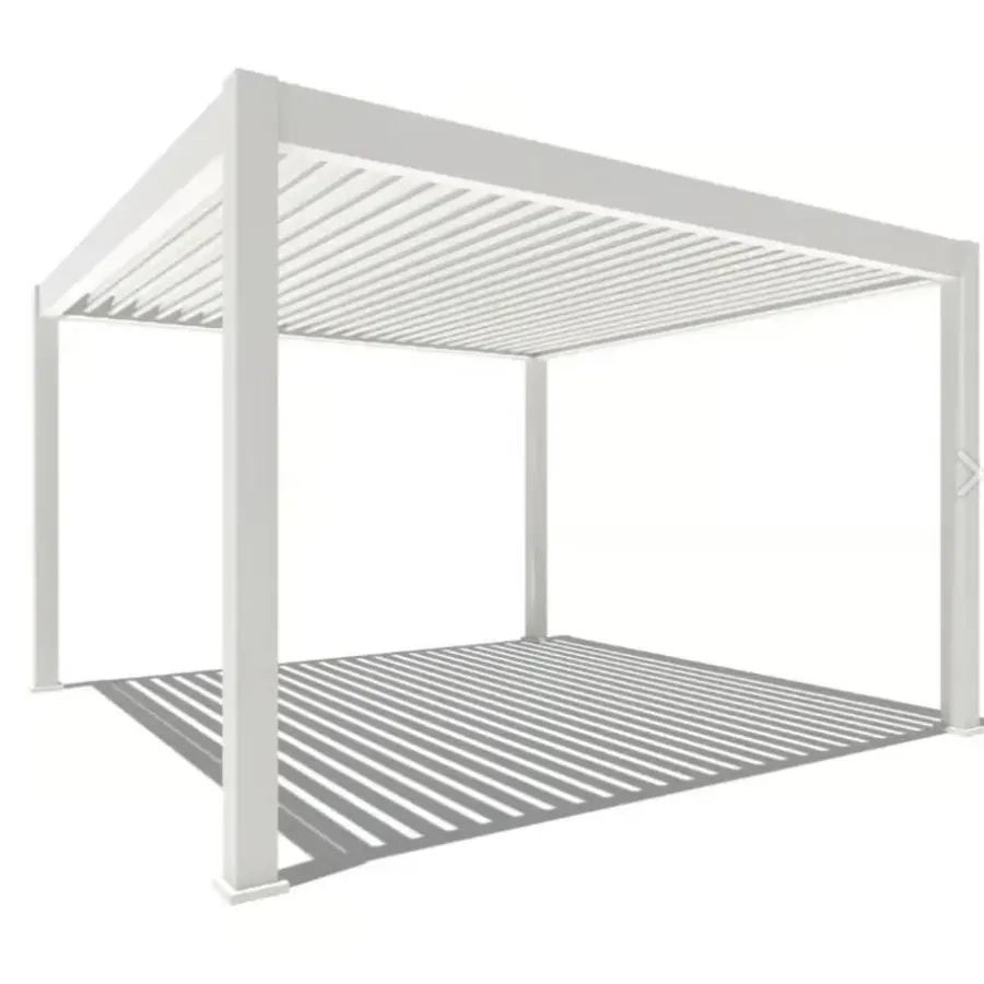 Terrasoverkappingen-Orion Premium overkapping E-LED - 400 x 400 cm - wit