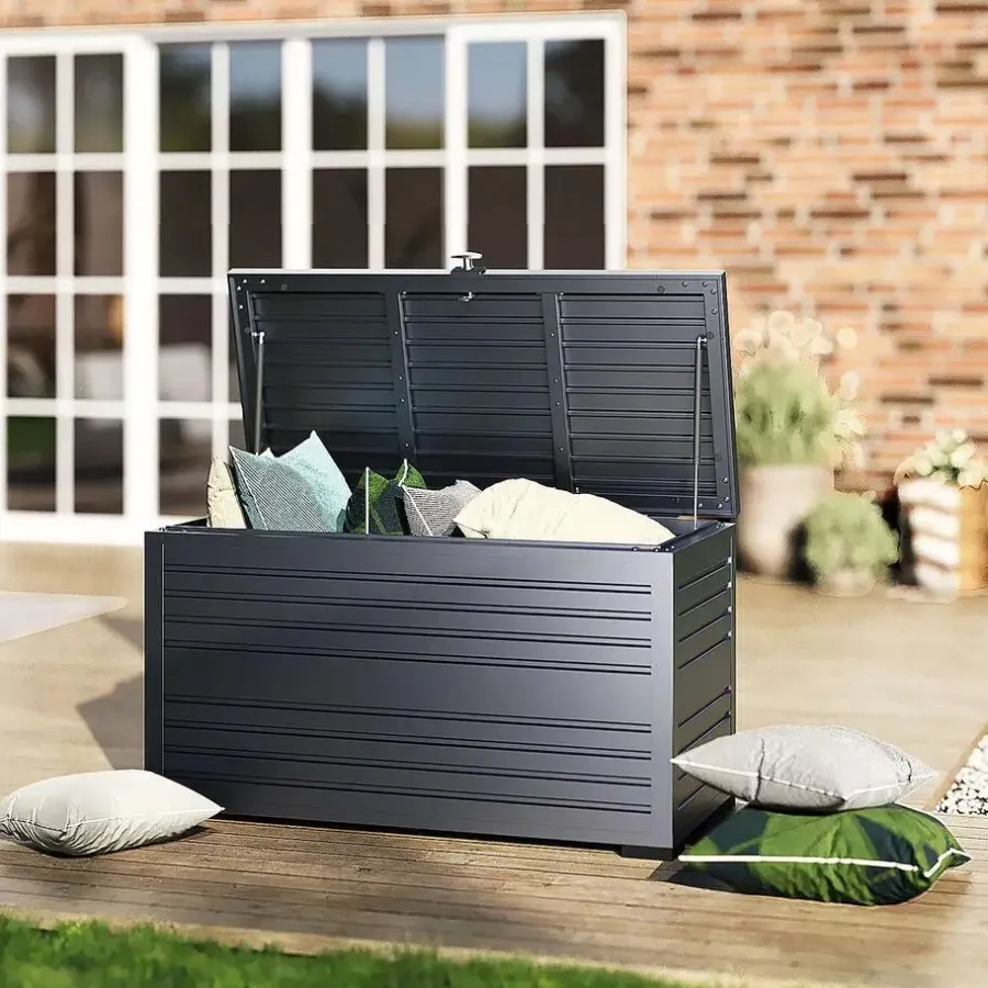 Orion Sit & Store aluminium opbergbox 590L antraciet
