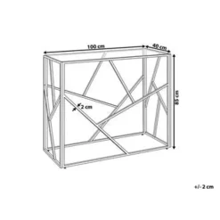 Beliani ORLAND - Consoletafel - Goud - Glas