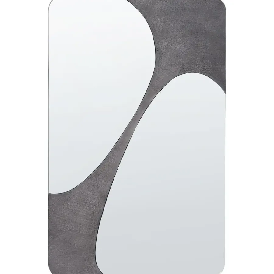 Spiegels-Beliani ORMES - Wandspiegel - Grijs - 70 x 110 cm - Glas