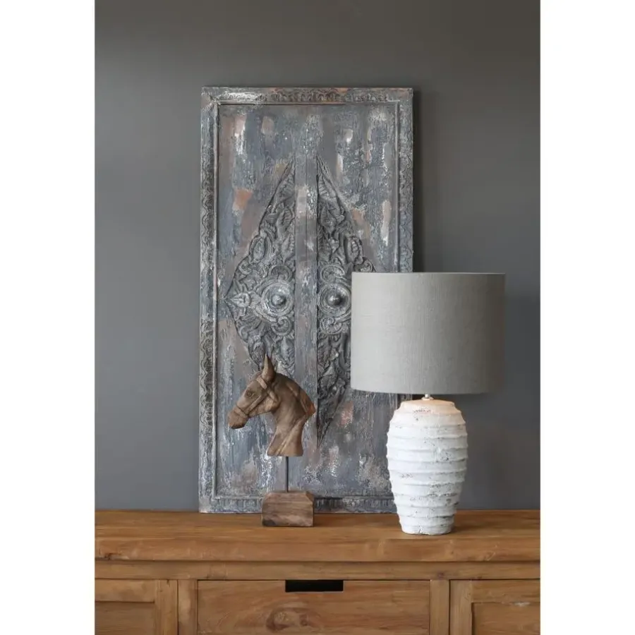 Light & Living Ornament op voet Horse - Hout - 25x14x48cm