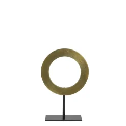 Light & Living Ornament op voet Waiwo - Antiek Brons/Zwart - 25x10x39cm