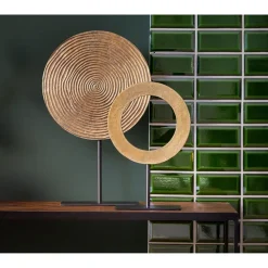 Light & Living Ornament op voet Waiwo - Antiek Brons/Zwart - 25x10x39cm