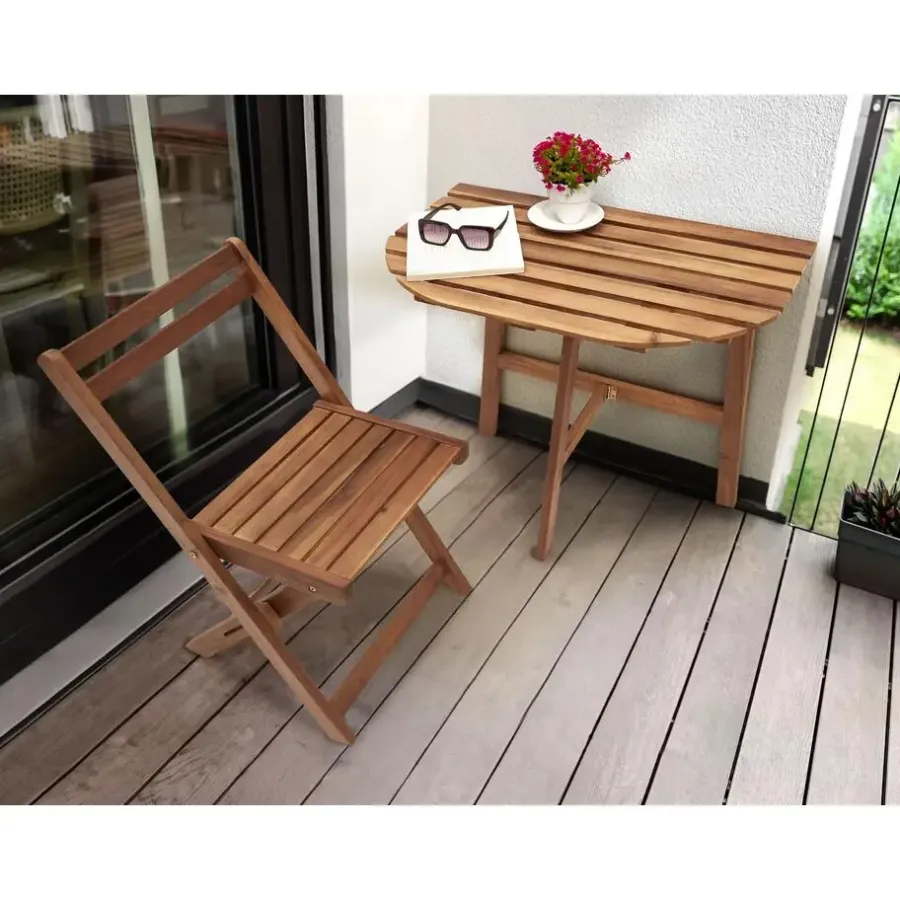 Tuintafels-Beliani OSIGO - Tuintafel - Bruin - Acaciahout