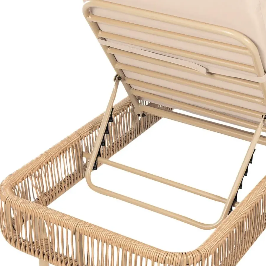 Beliani OSINI - Ligstoel - Natuurlijk - Rotan