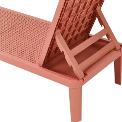 Leen Bakker OSSI - Ligstoel - Rood - Polypropyleen