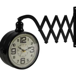 Klokken-Merkloos Ostaria Wandklok/muur klok - stretch - station - D16 cm - metaal