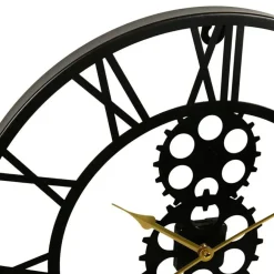 Klokken-Merkloos Ostaria Wandklok/muur klok - open uurwerk - D50 cm - metaal