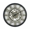 Merkloos Ostaria Wandklok/muur klok Industrial Vintage Metal - Dia 51 cm