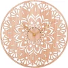 Klokken-Merkloos Ostaria Wandklok/muur klok Rosa - D50 cm - MDF - naturel - keuken