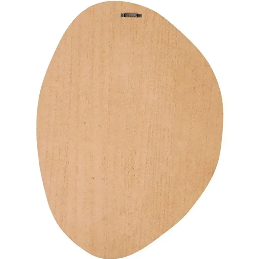 Merkloos Ostaria Wandspiegel Flow - donker hout - organisch - 36 x 50 cm