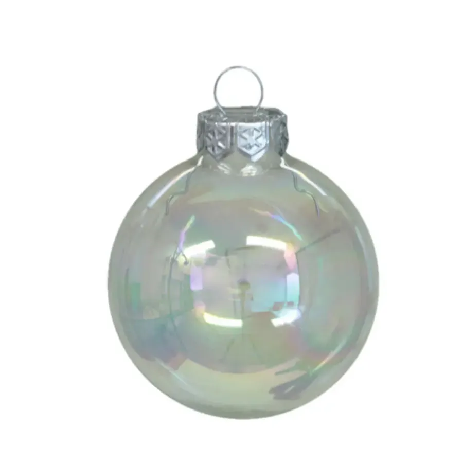 Kerstballen|Kerstdecoratie-Othmar Decorations kerstballen 36x - parelmoer - glas -6 cm