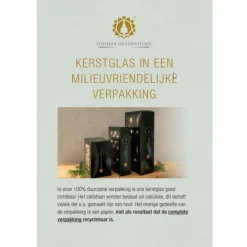 Othmar Decorations Kerstballen - 4x - parelmoer - glas -10 cm