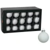 Kerstballen|Kerstdecoratie-Othmar Decorations kerstballen - 36x - satijn wit - glas - 6 cm