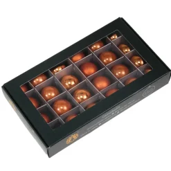 Kerstballen-Othmar Decorations Kerstballen - glas - 24x -mandarijn - 2,5cm