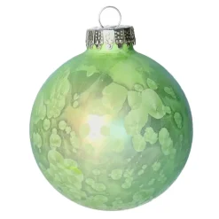 Kerstdecoratie-Othmar Decorations Luxe kerstballen - 4x -8 cm - groen -glas