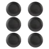 Dinerborden|Borden-OTIX Bordenset Dinerbord Borden Plat Set van 6 Mat zwart Diameter 27cm