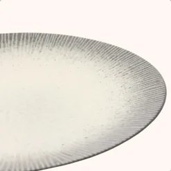 Borden-OTIX Dessert Ontbijt Bordenset 12 Persoons Zwart Taupe 21cm Keramiek TULIP