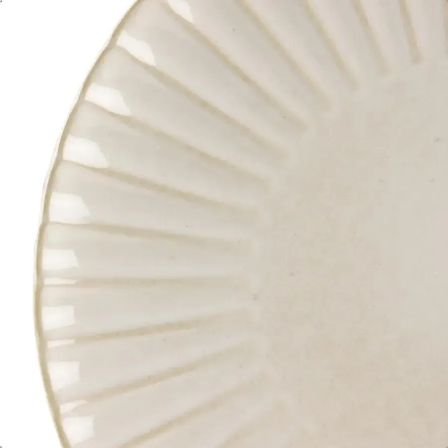 Dinerborden|Borden-OTIX Diner Bordenset 6 Persoons 27cm Wit Keramiek SOLIS