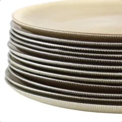 OTIX Dinerborden Bordenset 12 Persoons Goud Onderborden Kerst 27cm