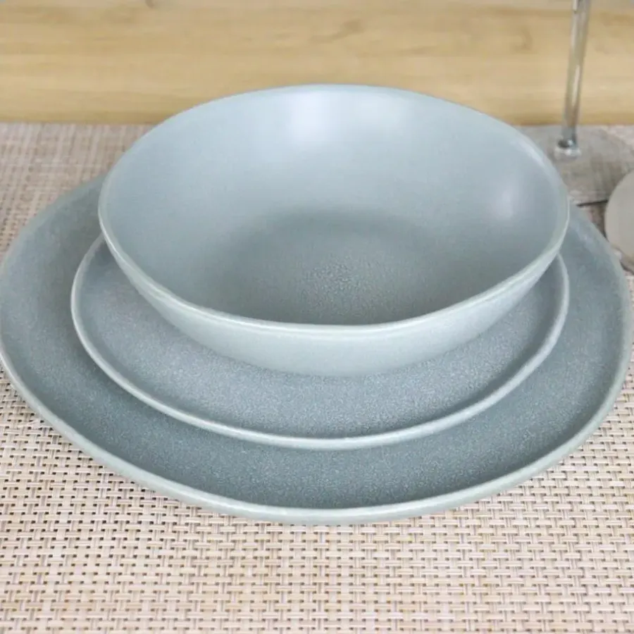 Dinerborden|Borden-OTIX Dinerborden Bordenset 6 Persoons 27cm Aardewerk OAK