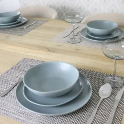 Dinerborden|Borden-OTIX Dinerborden Bordenset 6 Persoons 27cm Aardewerk OAK
