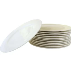 OTIX Dinerborden Bordenset 12 Persoons 27cm Wit Porselein LUNA