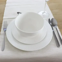 OTIX Dinerborden Bordenset 12 Persoons 27cm Wit Porselein LUNA